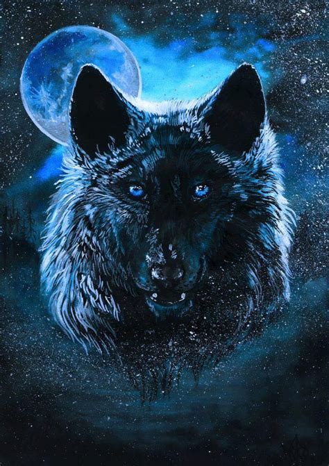 Blue Moon Wolf Anime Wolf Wolf Spirit Spirit Animal Fantasy Wolf