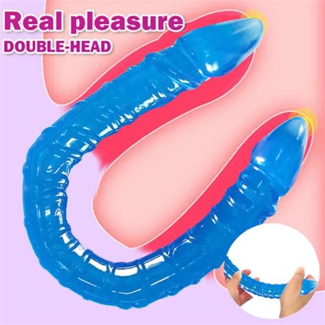Long Double Sided Ended Headed Dildo Penetration Dong Sex Toys For Lesbian Picclick
