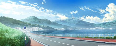 Anime Fight Landscape Wallpaper Landscape Scene Anime 4k