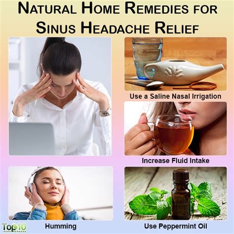 Natural Home Remedies For Sinus Headache Relief Top 10 Home Remedies