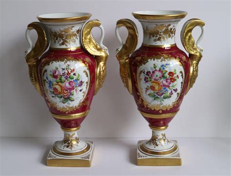 Lot Pair Of Limoges Porcelain Vases