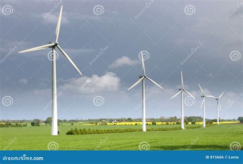Wind Turbines Modern Windmills Stock Photography