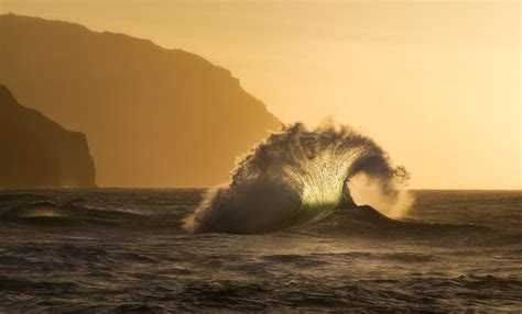 Wallpaper Sunlight Landscape Mountains Sunset Sea Bay Rock