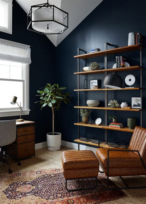 Navy Blue Office Decor Blue Home Offices Home Office Design
