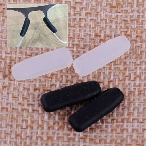 Letaosk 2 Pairs Black And White Silicone Replacement Nose Pads Health