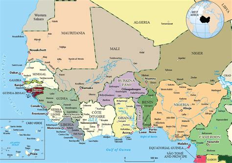 Political Map Of West Africa