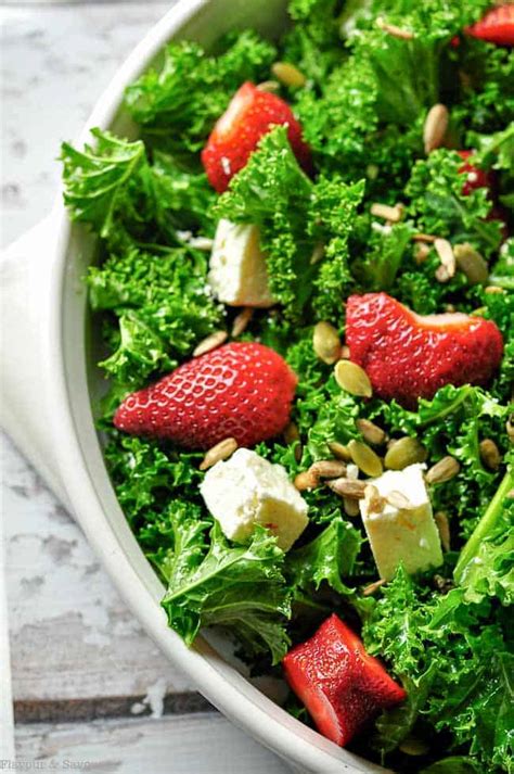 Strawberry Kale Salad With Poppy Seed Dressing Flavour And Savour