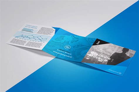 Download Download This Free Trifold Square Brochure Mockup ...