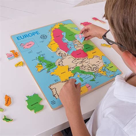 Wooden Europe Inset Puzzle After Alice Ts For Girls