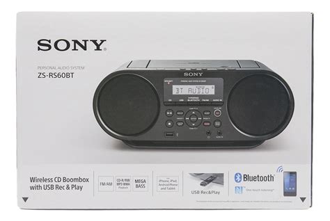 Boombox Grabadora Cd Usb Sony Zs Rs60bt Bluetooth Nueva 100 Envío Gratis