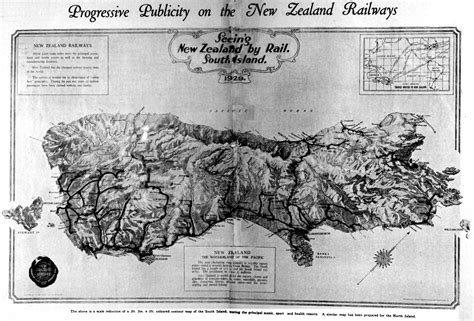 South Island New Zealand Rail Map South Island New Zealand Mappery