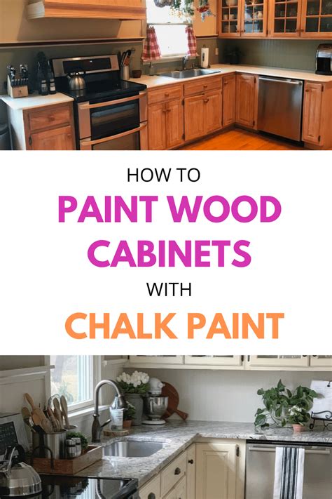 How To Paint Wood Cabinets With Chalk Paint Wood Cabinets