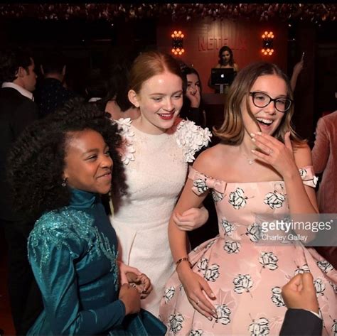Stranger things stars millie bobby brown and sadie sink truly are truly the epitome of #friendship goals. Millie Bobby Brown and Sadie Sink and Priah Ferguson Emmy Awards 2018 | Millie bobby brown, Cast ...