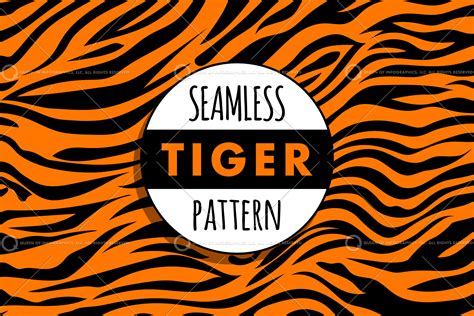 Seamless Tiger Stripes Pattern Queen Of Infographics