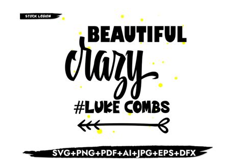 Beautiful Lazy Lukecombs Svg By Stockvectorsvg Thehungryjpeg