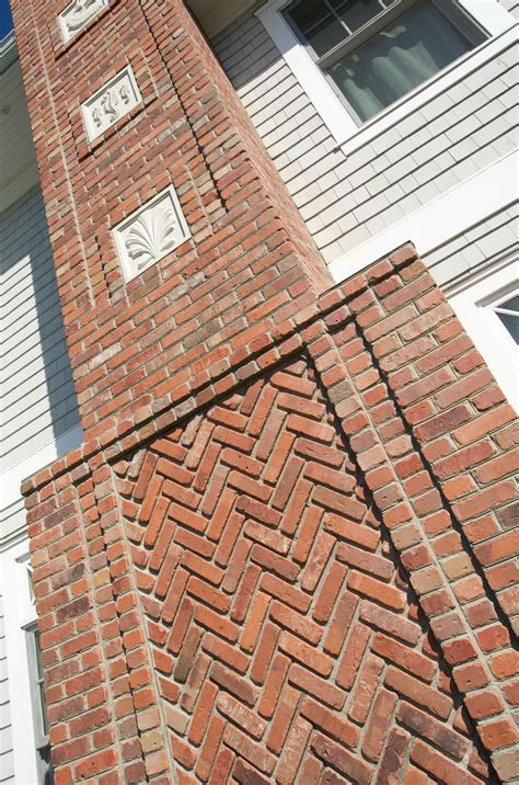 Nautically Detailed Red Brick Chimney Degnan Design Brick Art Brick