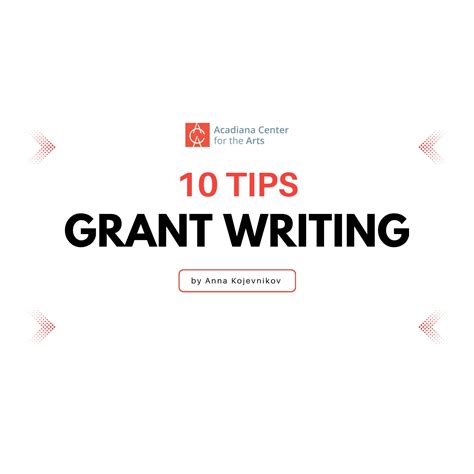10 tips for effective grant writing in the arts