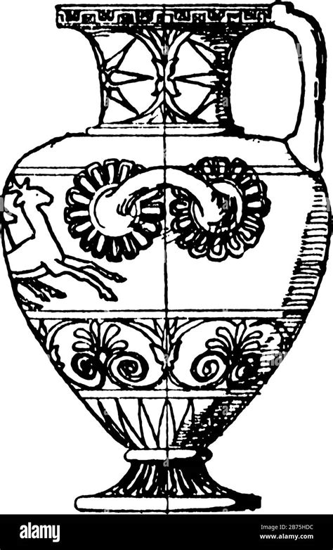 Greek Vase Is A Wide Mouthed Water Jar Greek Patterns Found On Ancient