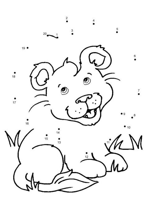 Top 20 lion coloring pages for kids: Image result for lion dot to dot | Daniel and the lions, Printable activities for kids, Connect ...