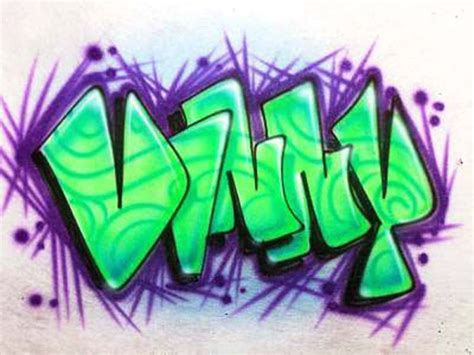 Single Name And Graffiti Styles For Your Airbrushed Shirt