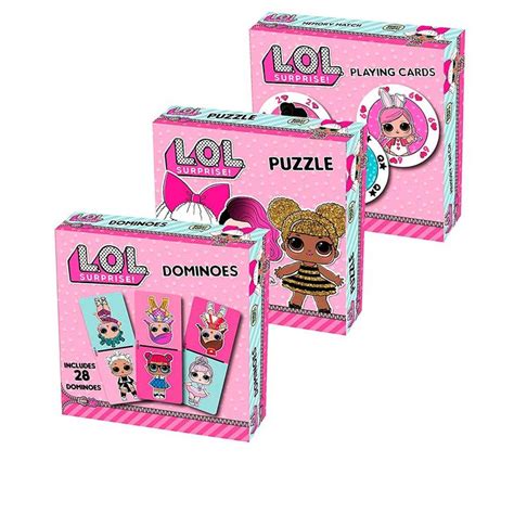 Join the cheerful and colorful tiny dolls for cool dress up. LOL Set de Juegos de Mesa Pack de 3 unid - Wong