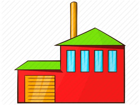 Download Building Clipart Factory Cartoon Factories Png Download