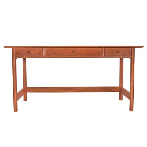 Modern Shaker Library Writing Desk Vermont Made In Cherry Maple Or