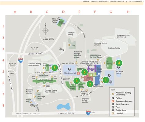 John Hopkins Hospital Campus Map Map