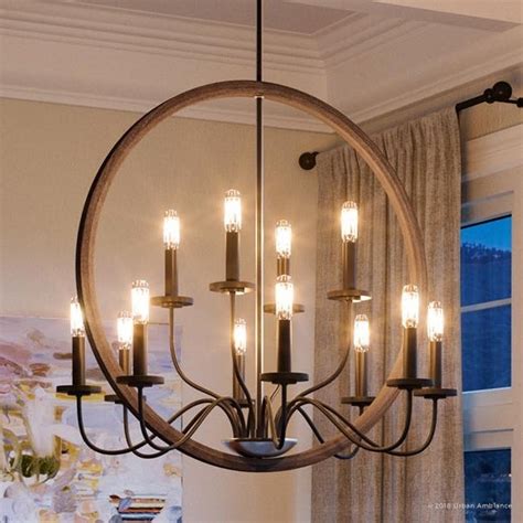 4.7 out of 5 stars 160 ratings | 18 answered questions price: Shop Luxury Modern Farmhouse Chandelier, 28.75"H x 32"W ...
