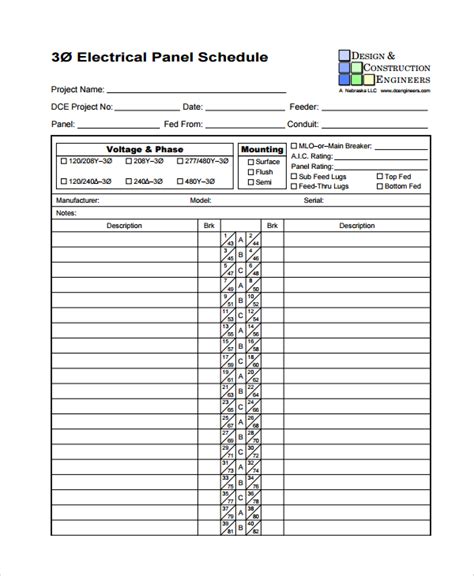 Sample Panel Schedule Templates 6 Free Documents Download In Pdf