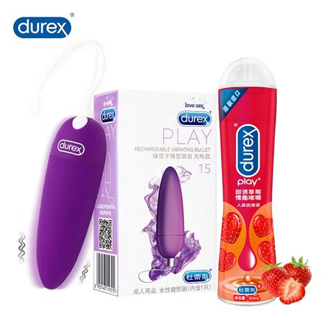 Durex Bullet Vibrator For Women 5 Modes Usb Charging Anal Vagina Ball Vibrator Lubricant Kit