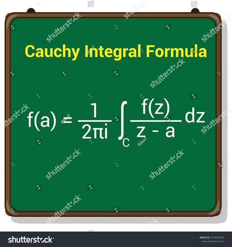 Cauchy Integral Formula Cauchy Theorem Stock Vector Royalty Free