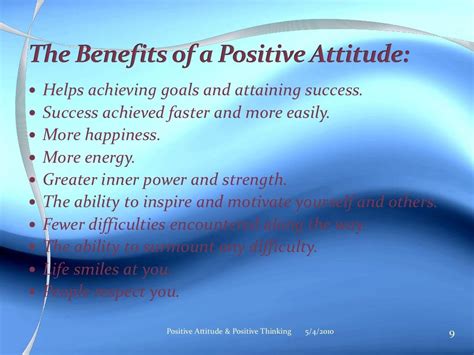 Positive Attitude Ppt