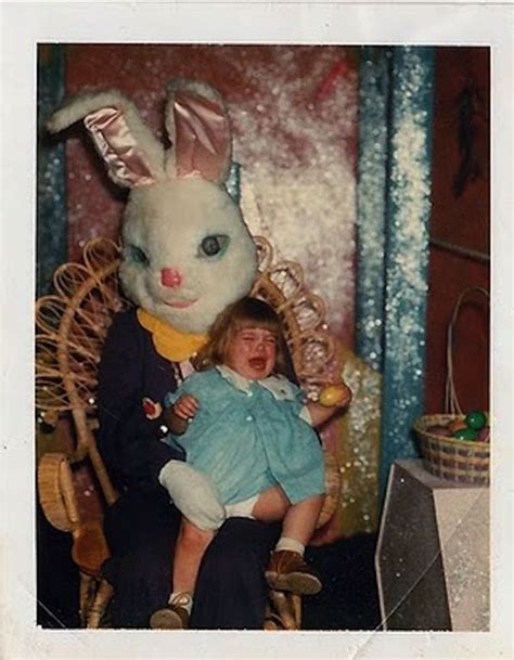 Use Your Egg As A Weapon If You Must Evil Bunny Creepy Vintage Easter Bunny