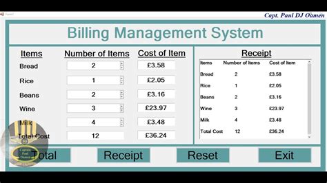 How To Create A Billing System Project In Visual Basic NET Full