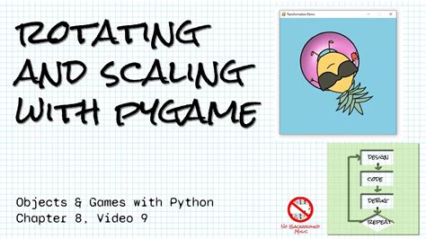 Rotate And Scale Images With Pygame Objects And Games W Python Ch 8