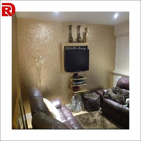 Glitter Wallpaper Roomroomliving Roompropertywallinterior Design