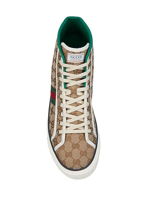 Shop Gucci Mens Gucci Tennis 1977 High Top Sneakers Saks Fifth Avenue