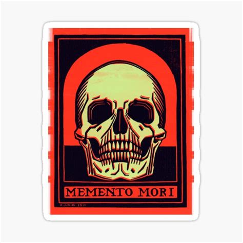 Memento Mori By Julie De Graag Sticker For Sale By Teellery Redbubble