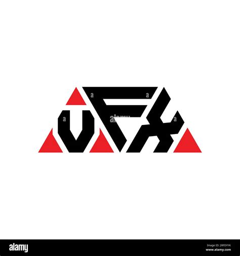 Vfx Triangle Letter Logo Design With Triangle Shape Vfx Triangle Logo