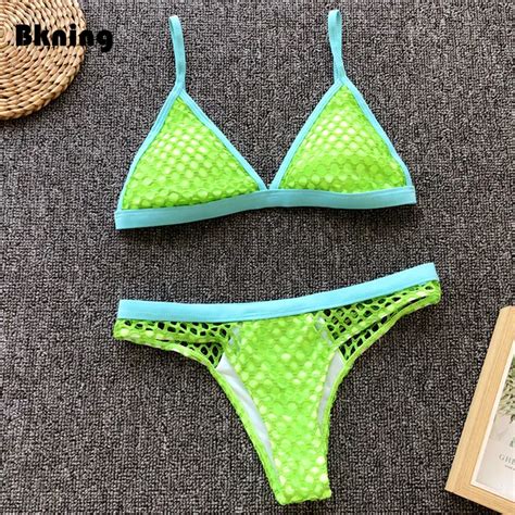 Bking Mesh Green Bikini 2019 Summer Swimming Suit For Women 2 Piece
