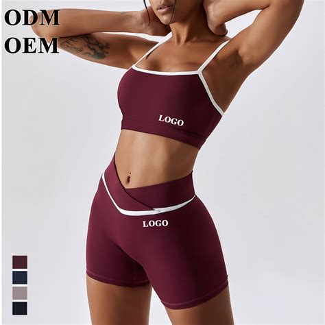 women workout sets 2 piece yoga outfit high waisted biker shorts leggings sports bra gym fitness