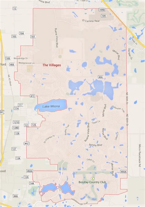 The Villages Florida Map Pictures