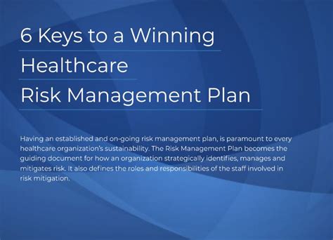 What Is Risk Management In Healthcare