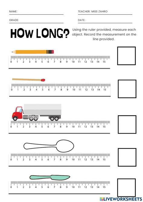 Measuring Length In Centimeters Worksheet 2nd Grade Worksheets