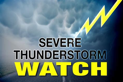 Watch Severe Thunderstorm Watch For All Of South Jersey Through 8 Pm