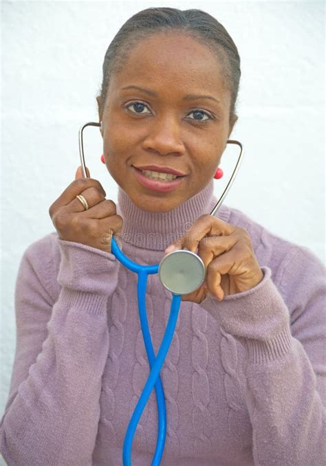 African Doctor Smiling At Patient Stock Image Image Of Medicine