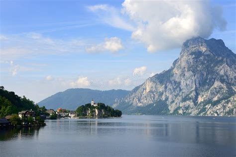 Traunsee Lake Stock Photo Image Of Austria Historic 44515828