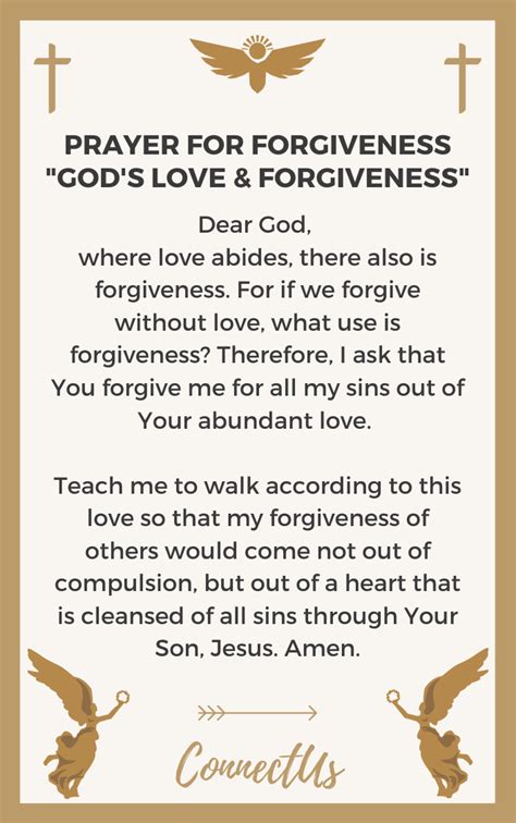 25 Strong Prayers For Forgiveness Of Sins Connectus