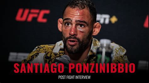Santiago Ponzinibbio Ufc Vegas 28 Post Fight Interview Youtube